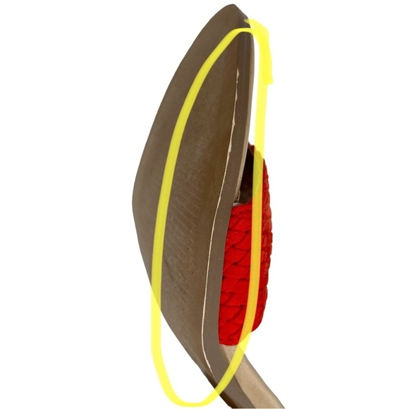 Torrid Red Braided Strap Stacked Block Heel Ankle Strap Sandals - Picture 15 of 16